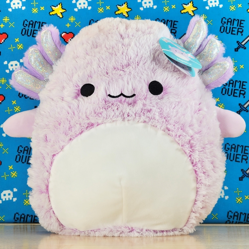 Squishmallow Monica the Axolotl 12" UltraSoft Fuzzamallow Sealife Toy Plush NWT